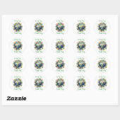 Elke Dag Aardedag Bloemenslinger Aarde Ronde Sticker (Vel)