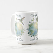 Elke Dag Aardedag Kolibrie Vogel Koffiemok (Voorkant links)