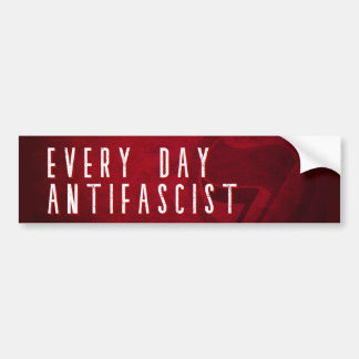 Elke dag antifasciste bumpersticker