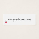 Elke dag, bedankt Label Mini Visitekaartjes (Achterkant)