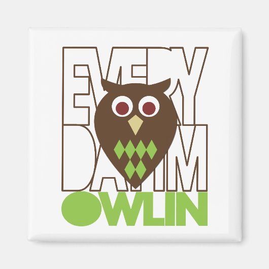 Elke dag ben ik aan het baden magneet (Voorkant)