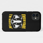 Elke dag ben ik aan het Huffle Huffle Schattig Gra Case-Mate iPhone Case (Achterkant (horizontaal))