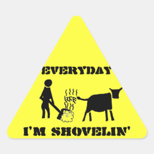 Elke dag ben ik aan het scheppen (Leven) Sticker