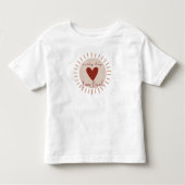 Elke dag ben ik dol op Boho Heart Sun Matching Kinder Shirts (Voorkant)
