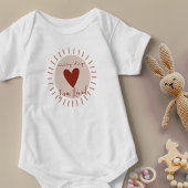 Elke dag ben ik dol op Boho Heart Sun Matching Romper