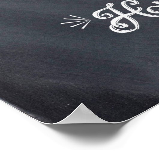 Elke dag ben ik Hustlin' Chalkboard Poster (Hoek)