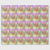 Elke dag ben ik moe, zaterdag, kleurrijk design cadeaupapier (Vlak)