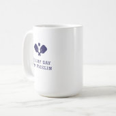 Elke dag ben ik picklin - grappig blauw Pickleball Koffiemok (Voorkant links)