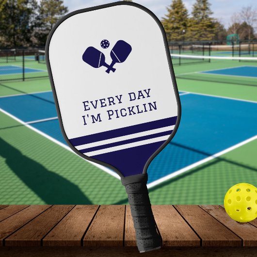Elke dag ben ik picklin - grappig blauw Pickleball Paddle
