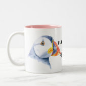 Elke dag ben ik Puffin's Britse ijsvogel Tweekleurige Koffiemok (Links)