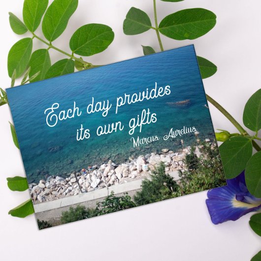 Elke dag biedt het poster voor latijns gezegde