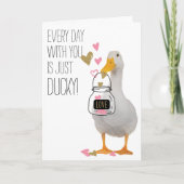 Elke dag bij jou is Ducky Valentijn Feestdagen Kaart (Voorkant)