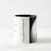 "Elke dag cadeau een hele nieuwe Broadway Act!" Tweekleurige Koffiemok (Center)