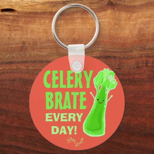 Elke dag Celerybrate - selaarspun Sleutelhanger (Voorkant)