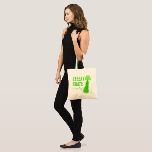 Elke dag Celerybrate - selaarspun Tote Bag (Voorkant (model))