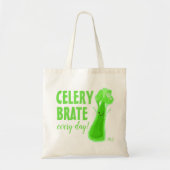 Elke dag Celerybrate - selaarspun Tote Bag (Voorkant)