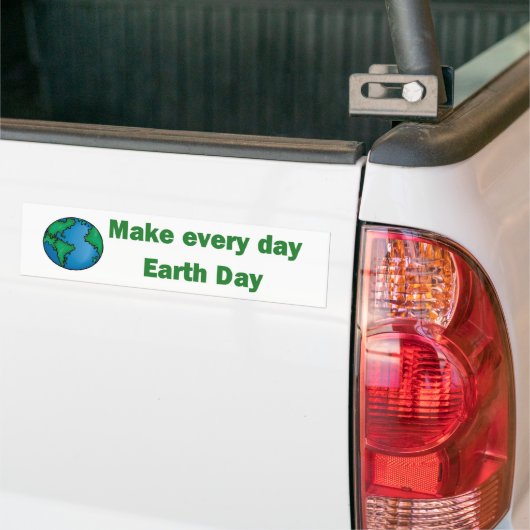 Elke dag Dag van de Aarde Bumpersticker (Op Truck)
