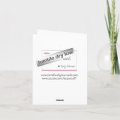 Elke dag Dank je wel Bedankkaart (Achterkant)