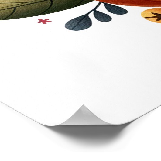 Elke dag dankbaar Turkije Poster (Hoek)