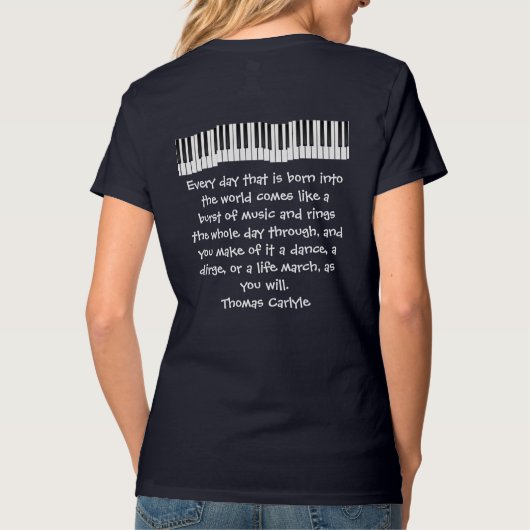 Elke dag dat die wordt geboren "Inspirerend offert T-shirt (Achterkant)