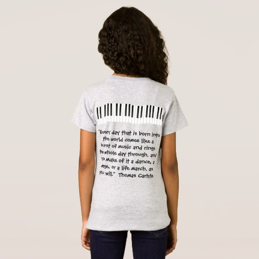 Elke dag dat die wordt geboren "Inspirerend offert T-shirt (Achterkant volledig)