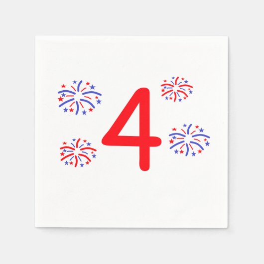 Elke dag dat er een Age Fireworks wordt vertoond Servet (Voorkant)