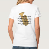 Elke dag die geboren wordt..als een muziekuitbarst t-shirt (Achterkant)