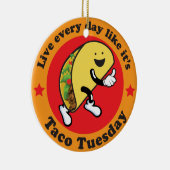 Elke dag dinsdag keramisch ornament (Rechts)