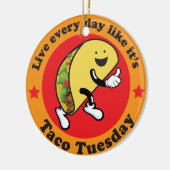 Elke dag dinsdag keramisch ornament (Links)