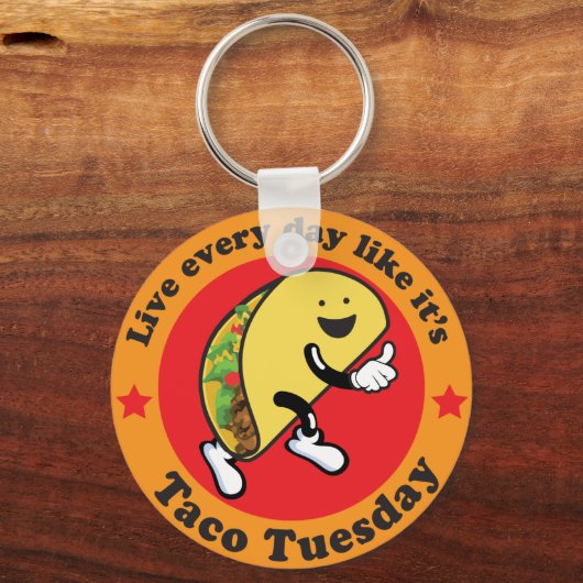 Elke dag dinsdag sleutelhanger (Voorkant)