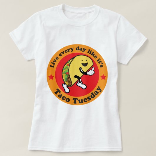 Elke dag dinsdag t-shirt (Design voorkant)