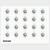 Elke Dag Earth Day Bloemeng globe Met Handen Ronde Sticker (Vel)