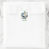 Elke Dag Earth Day Bloemeng globe Met Handen Ronde Sticker (Tas)