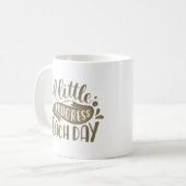 Elke dag een beetje vooruitgang koffiemok (Voorkant links)