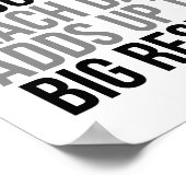 Elke dag een beetje vooruitgang poster (Hoek)