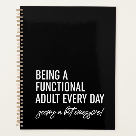 Elke dag een functioneel volwassene zijn Notitiebo Planner (Voorkant)