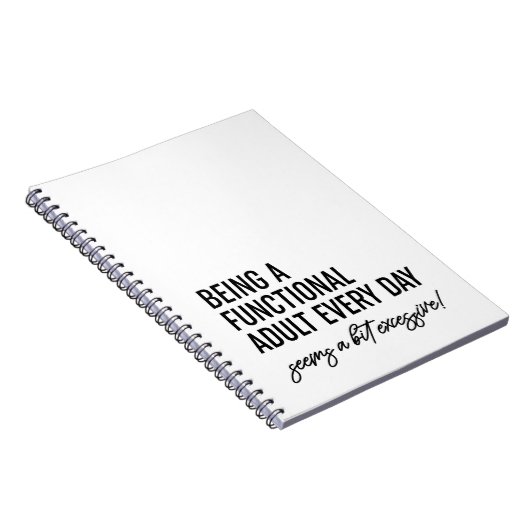 Elke dag een functioneel volwassene zijn notitieboek (Rechterzijde)