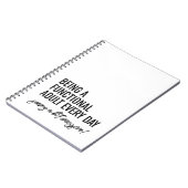 Elke dag een functioneel volwassene zijn notitieboek (Linkerzijde)