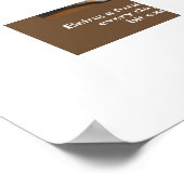 Elke dag een functionerende volwassene zijn lijkt  poster (Hoek)