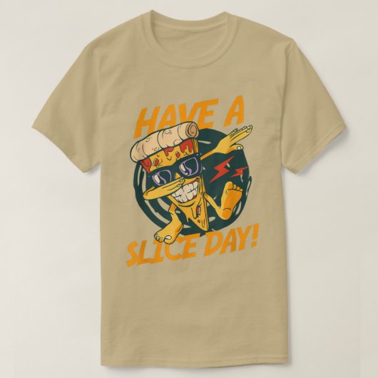 Elke dag een Italiaanse Dish Pizza T-Shi, een fees T-shirt (Design voorkant)