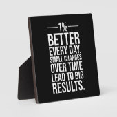 Elke dag een procent beter, succes Motivatie Fotoplaat (Voorkant)