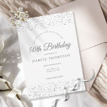 Elke dag Elke dag Zilver Stardust Save The Date<br><div class="desc">Een elegant op elke leeftijd die jarig is,  bespaart de datumuitnodiging met delicaat zilver zetmeel. Je kunt je personaliseren met je speciale viering details in de tekst van de kic Silver. Ontworpen door: Thisnotme©</div>
