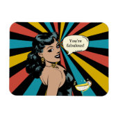 Elke dag Fabulous Pinup: Vier jezelf Magneet (Horizontaal)