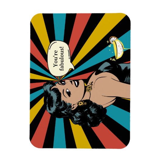 Elke dag Fabulous Pinup: Vier jezelf Magneet (Verticaal)