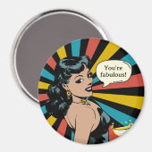 Elke dag Fabulous Pinup: Vier jezelf! Magneet (Voorkant / Achterkant)