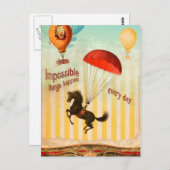 Elke dag gebeuren er onmogelijke dingen briefkaart (Voorkant / Achterkant)