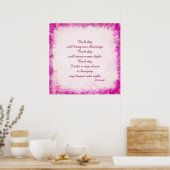 "Elke dag" gedicht poster (Keuken)