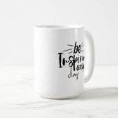 Elke dag geïnspireerd koffiemok (Voorkant rechts)