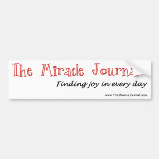 elke dag genieten van vreugde - Mirakel Journal Bumpersticker