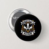 Elke dag huffling huffle Schattigee Honey Badger A Ronde Button 5,7 Cm (Voorkant /achterkant)